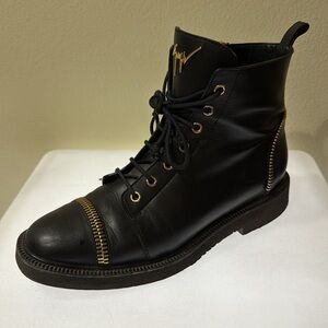 Giuseppe Zanotti Black Leather Boots